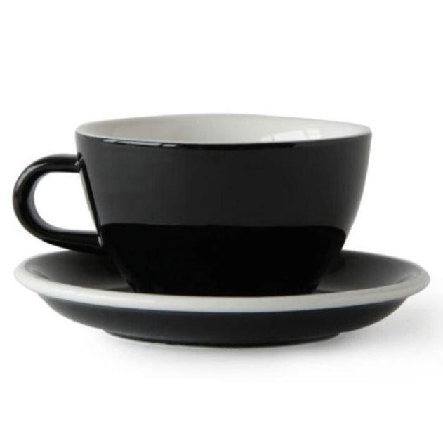 Acme - Black Latte cup 280 ml with saucer