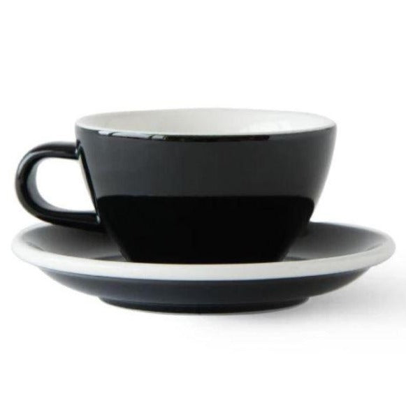 Acme - Cappuccino Black cup 190 ml with saucer