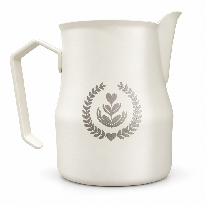 MUVNA Espresso Milk Frothing Pitcher 450ml – Ivory White