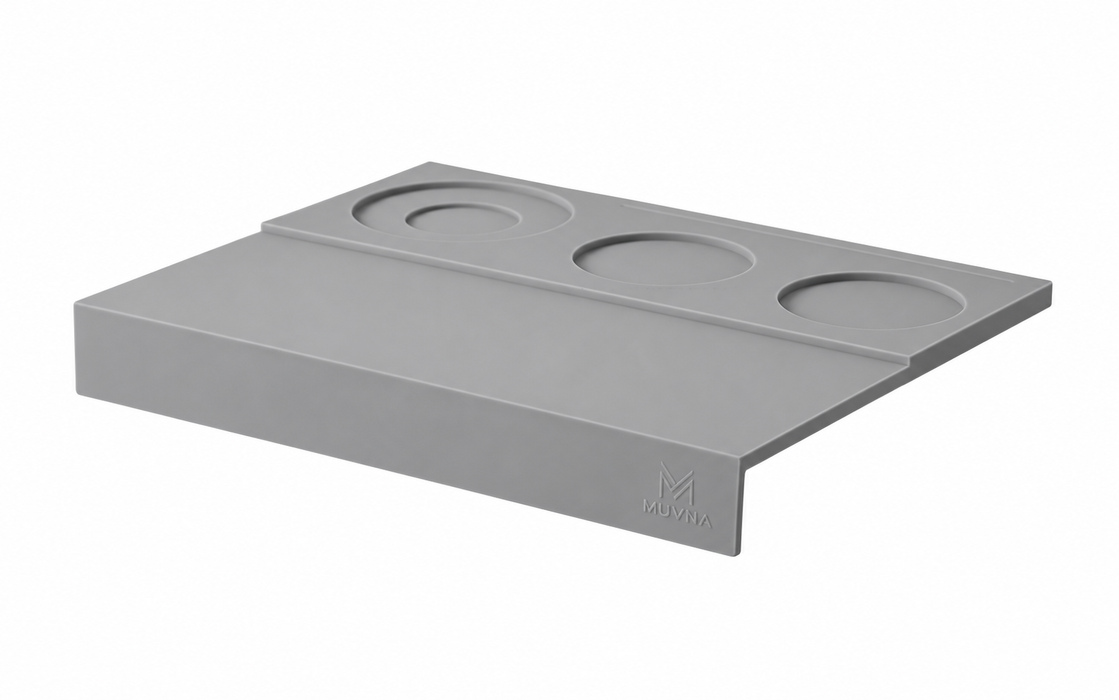 MUVNA Silicone Tamping Mat Station – Grey