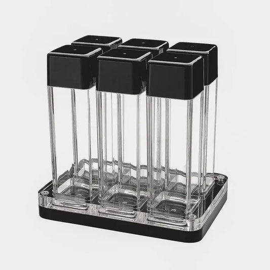NORMCORE – 6 Tubes Coffee Bean Cellars With Stand Transparent