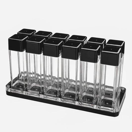 NORMCORE – 12 Tubes Coffee Bean Cellars With Stand Transparent