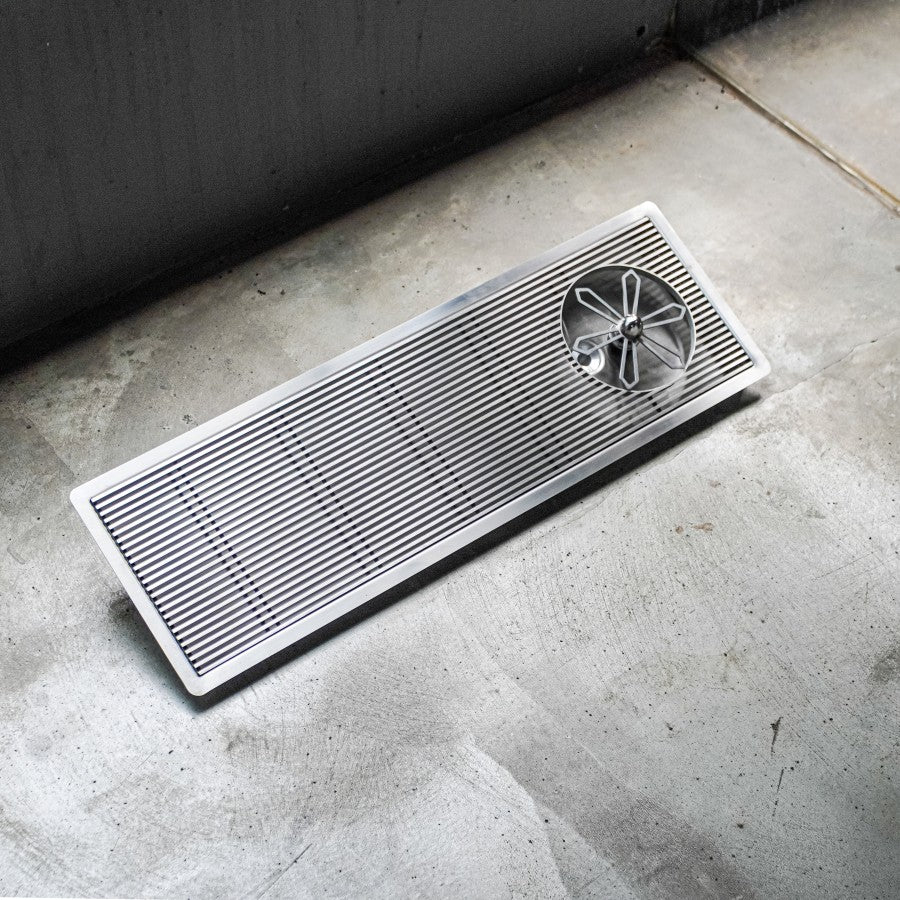 DTCUSTOMS Incounter 64cm LINEA Jug Rinser Satin Stainless Steel