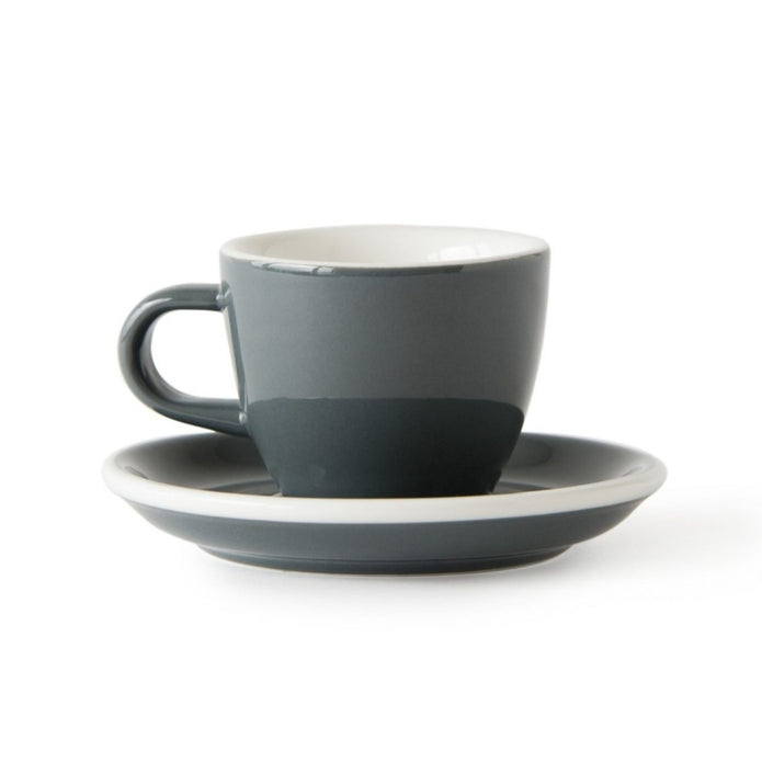 Acme - Grey espresso cup 70 ml with saucer
