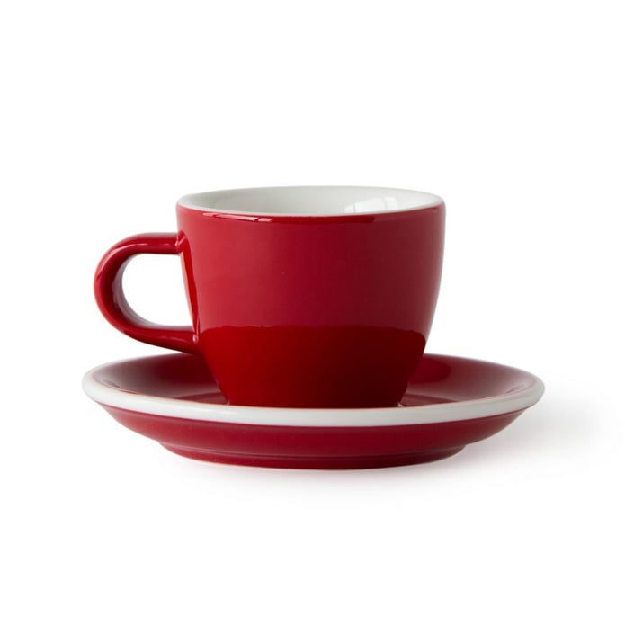 Acme - Red espresso cup 70 ml with saucer