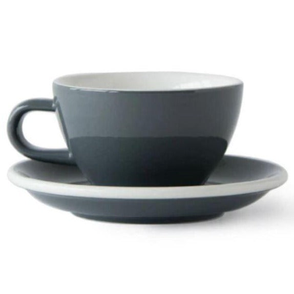 Acme - Cappuccino Grey cup 190 ml with saucer