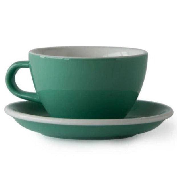 Acme - Green Latte cup 280 ml with saucer