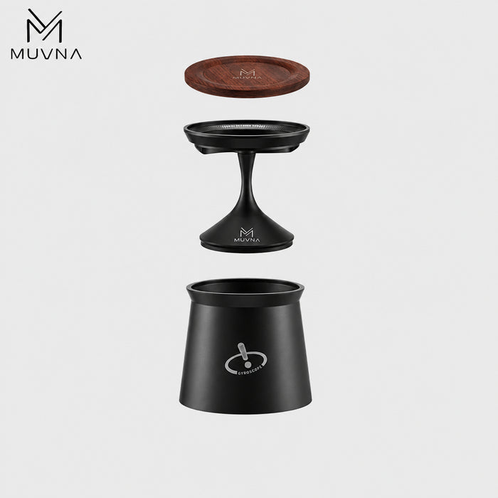 MUVNA Gyro Coffee Dosing Cup with Ring – Black – 58mm