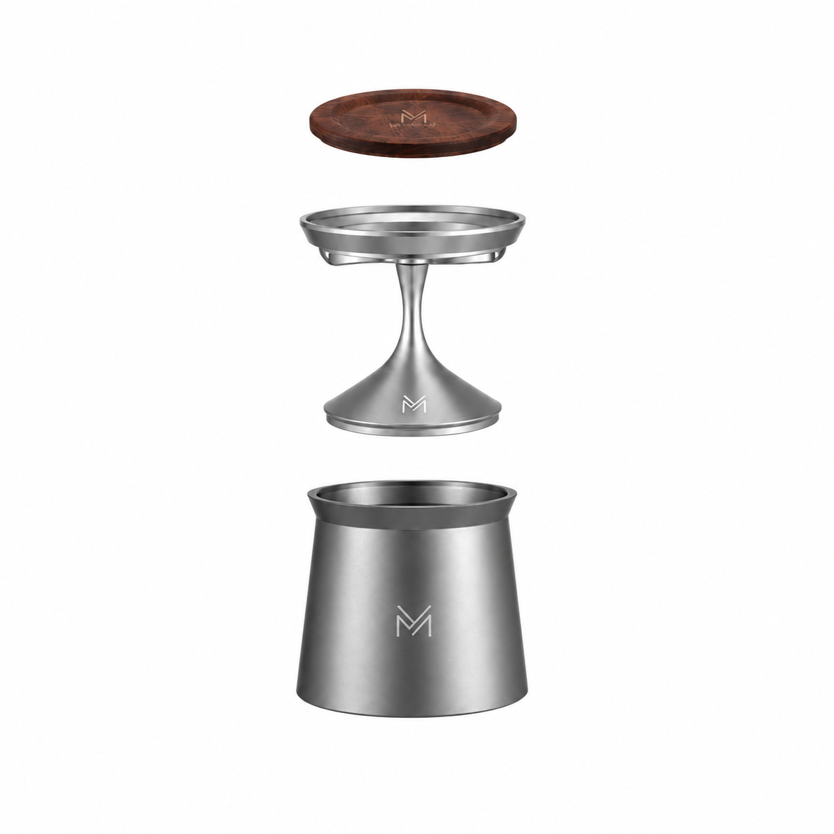 MUVNA Gyro Coffee Dosing Cup with Ring – Gray – 58mm