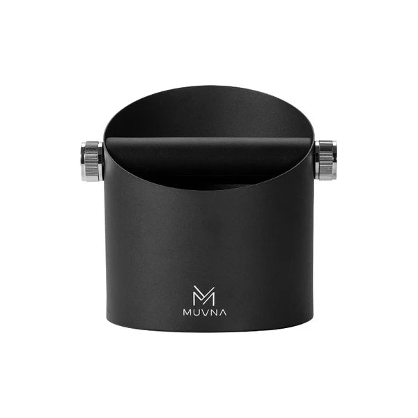 MUVNA - Slanted Coffee Knock Box with Removable Silicone Knock Bar - Black - included component
