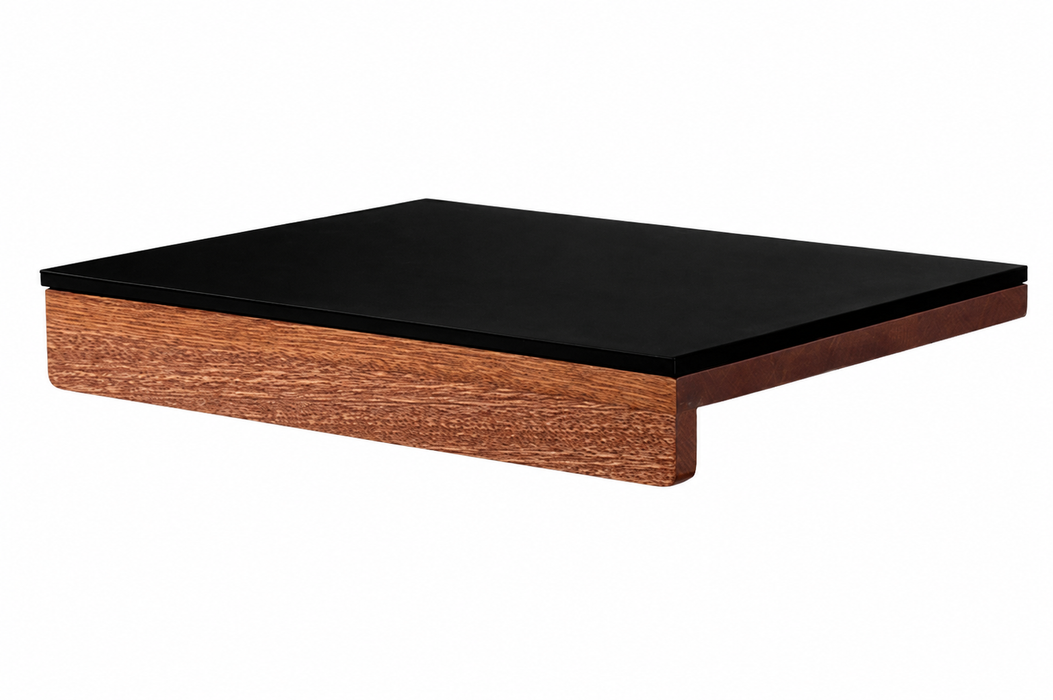 MUVNA Wood Grain Corner Tamping Mat – Black/Wood