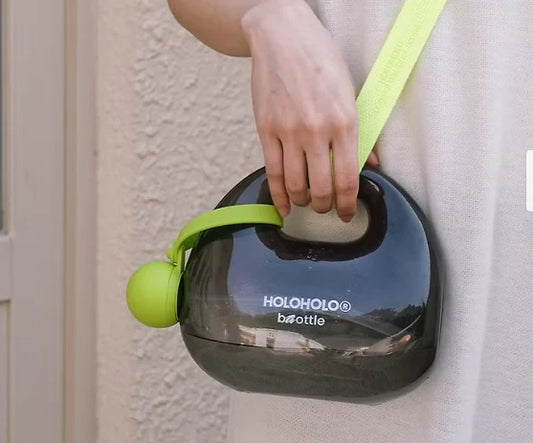 HoloHolo - Black water bottle bag