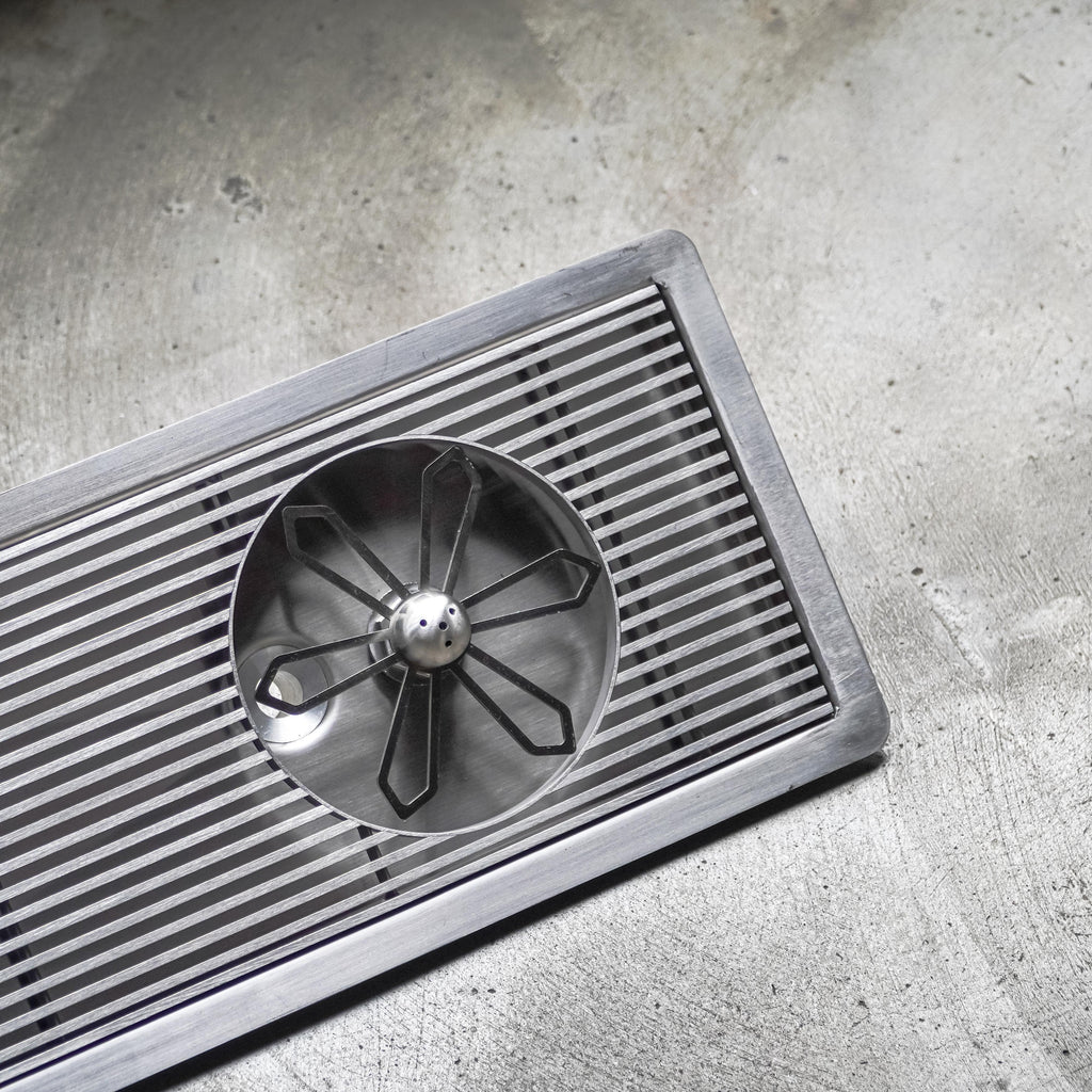 DTCUSTOMS Incounter 43cm LINEA Jug Rinser Satin Stainless Steel