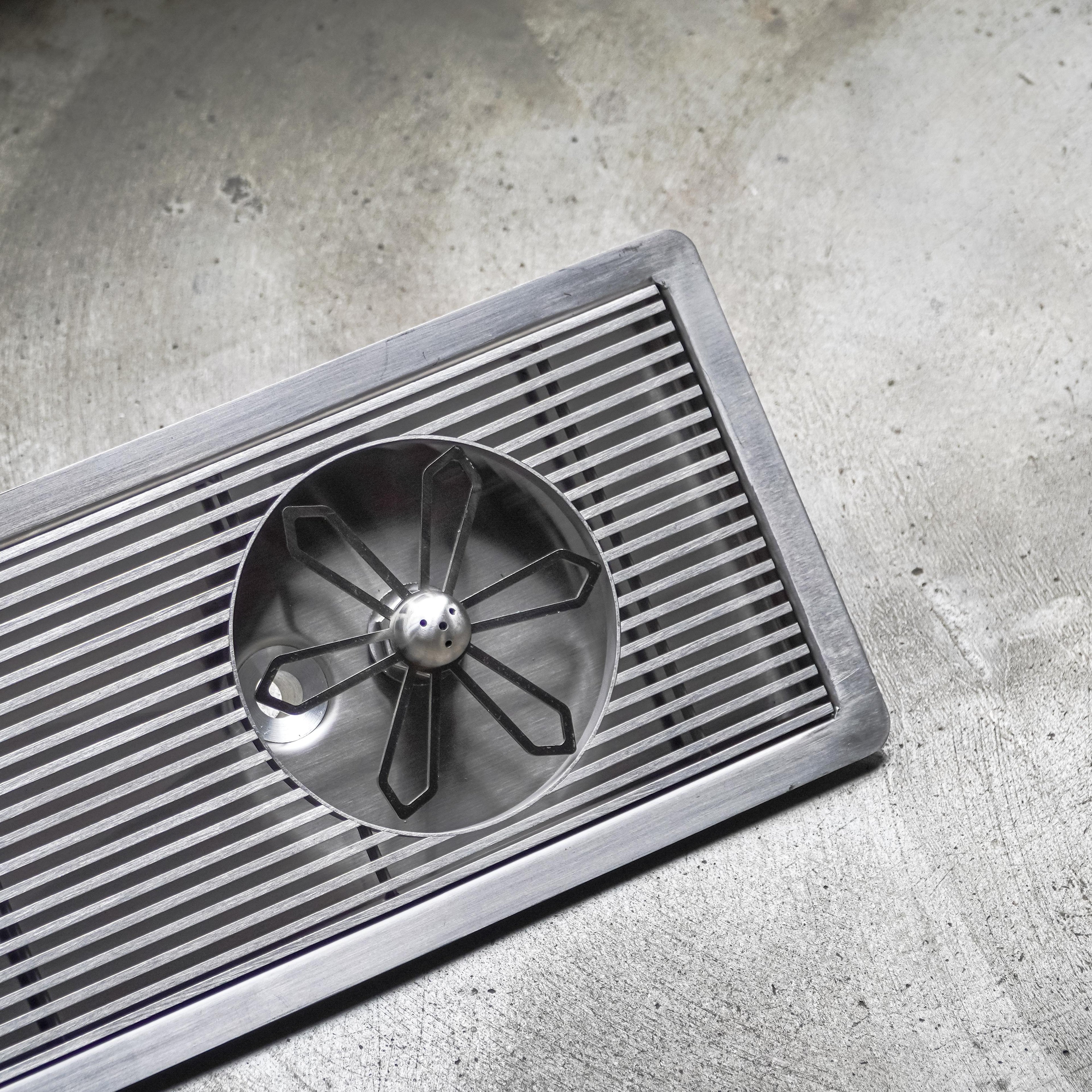 DTCUSTOMS Incounter 43cm LINEA Jug Rinser Satin Stainless Steel