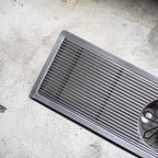 DTCUSTOMS Incounter 43cm LINEA Jug Rinser Satin Stainless Steel