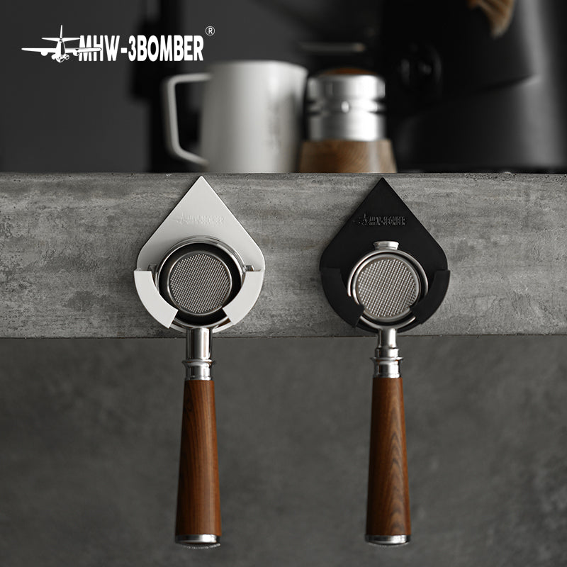 3 Bomber - Droplet Portafilter Holder black