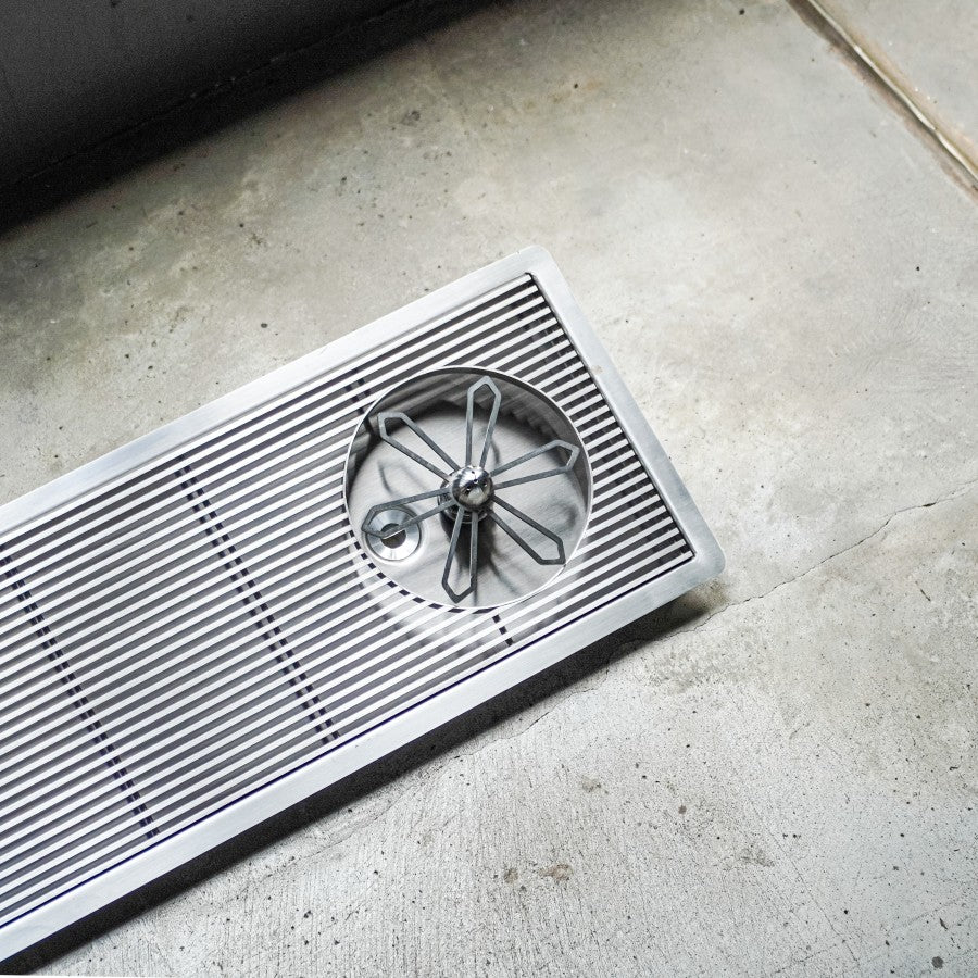 DTCUSTOMS Incounter 64cm LINEA Jug Rinser Satin Stainless Steel