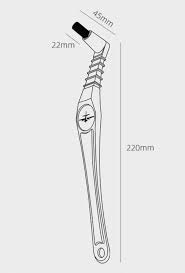 3 Bomber -Elbow Brush 220mm-black