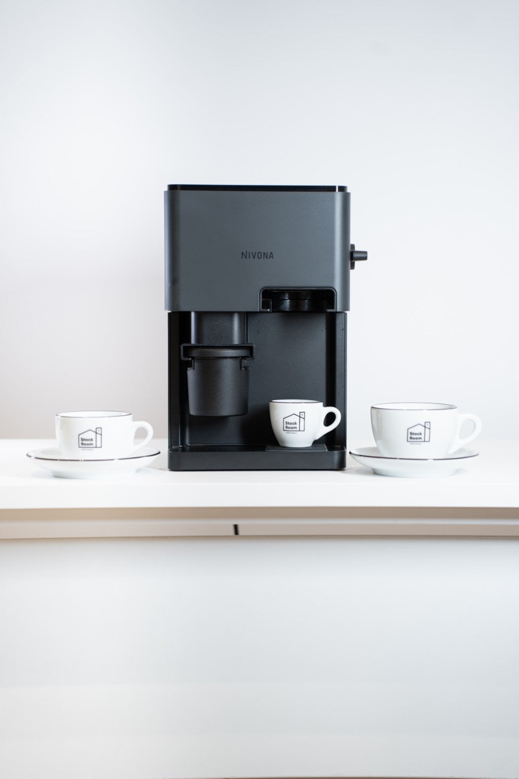 Nivona coffee machine with Stockroom Coffee cups