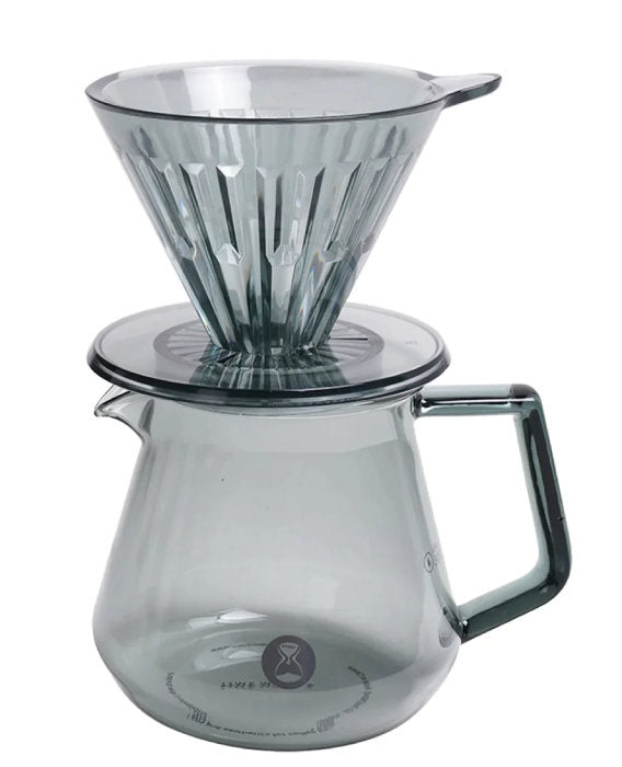 Timemore Crystal Eye PCTG Brewer Set - 01 / 360 ml, Transparent Black - 70TGB018AA007