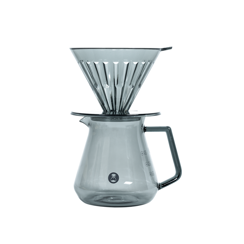 Timemore Crystal Eye PCTG Brewer Set - 02 / 600 ml, Transparent Black - 70TGB018AA008